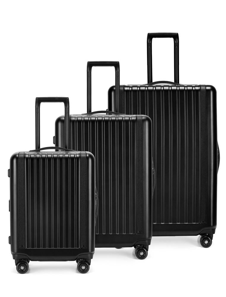 Epic Atlas 3-koffertsett 76/66/55 JetBLACK-Harde kofferter-BagBrokers
