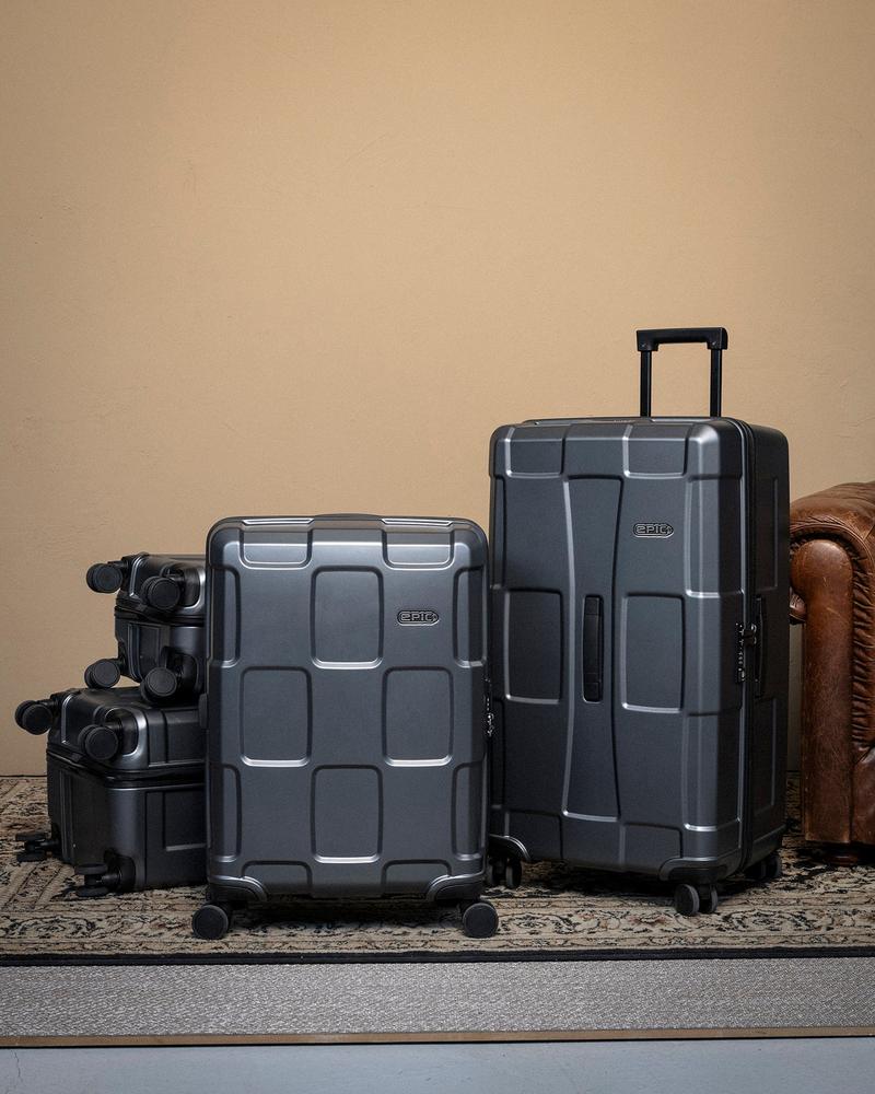 Epic Crate Trunks 3-set 55/72/82 StealthGREY-Harde kofferter-BagBrokers