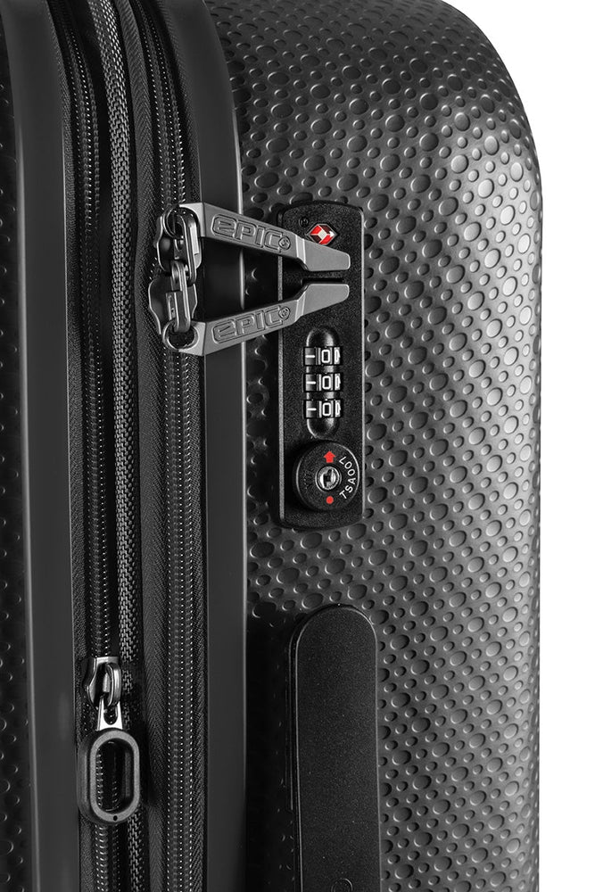 Epic GTO 5.0 Hard utvidbar medium koffert 65 cm FrozenBlack-Harde kofferter-BagBrokers