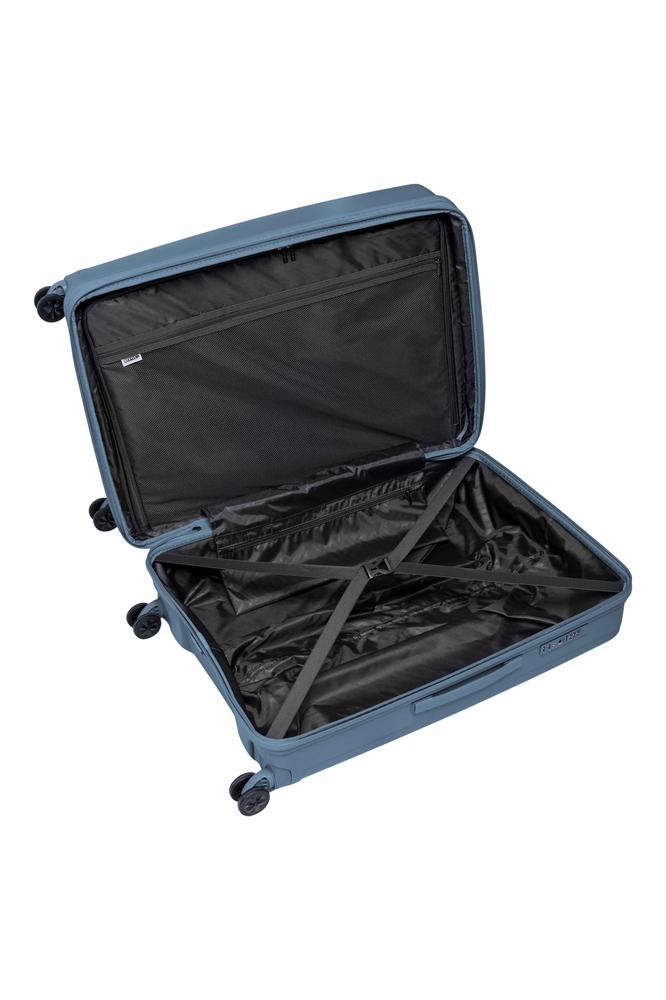 Epic HALO hard utvidbar stor koffert 73 cm FolkstoneBLUE-Harde kofferter-BagBrokers