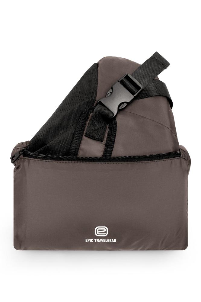 Epic XPAK Flight Sammenleggbar Tote Ryggsekk 24 liter Brun-Veske-BagBrokers