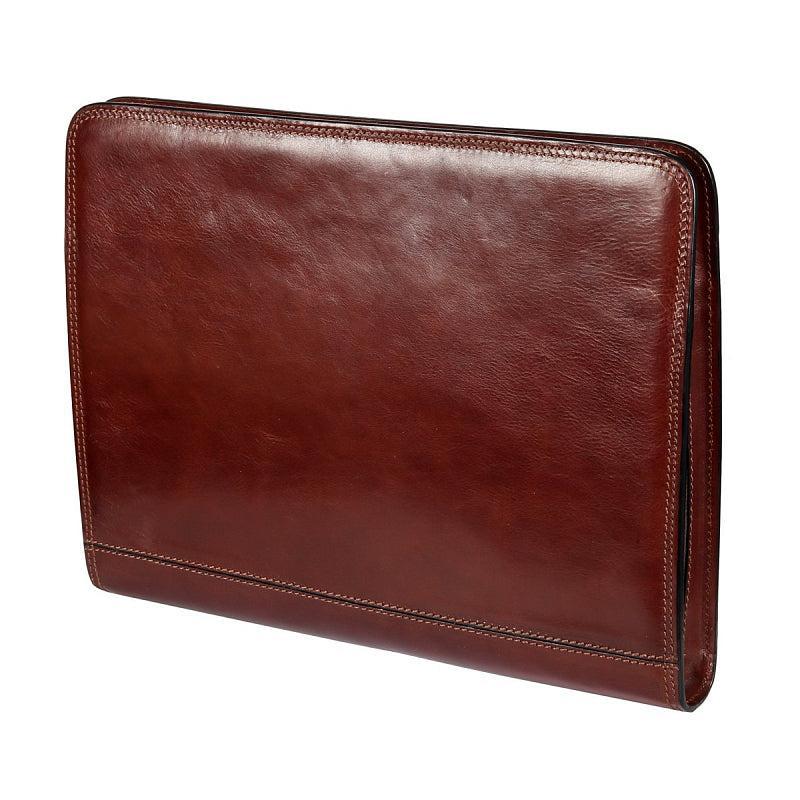 Gianni Conti Møtemappe i eksklusivt italiensk kalveskinn Brown-Veske-BagBrokers