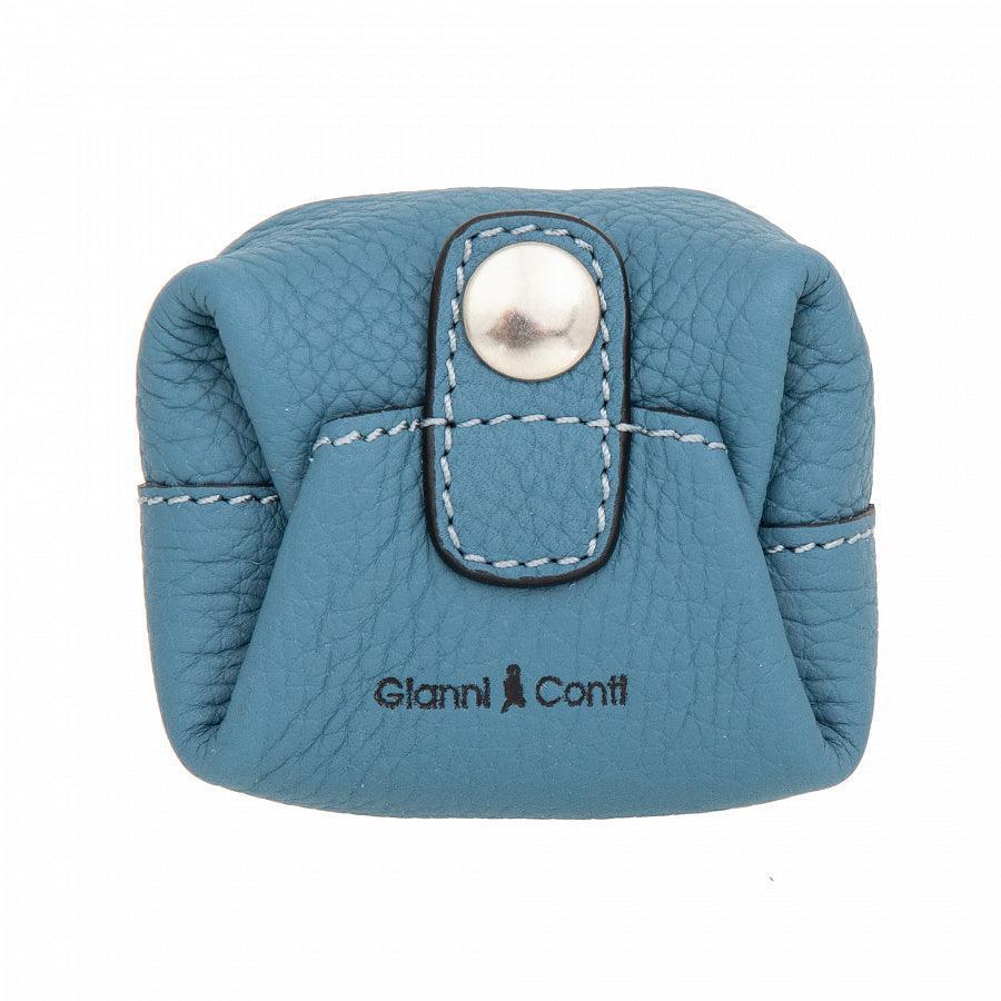 Gianni Conti Myntpung/Airpods Blå-Lommebok/ Kortholder-BagBrokers