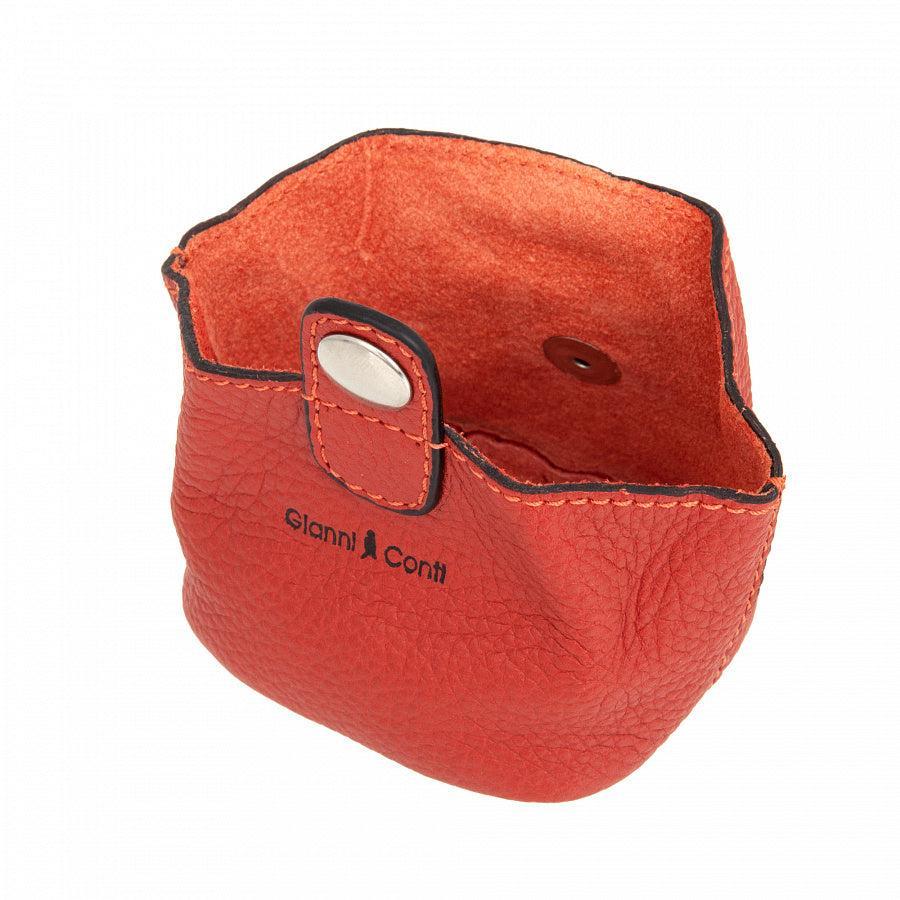 Gianni Conti Myntpung/Airpods Oransje-Lommebok/ Kortholder-BagBrokers