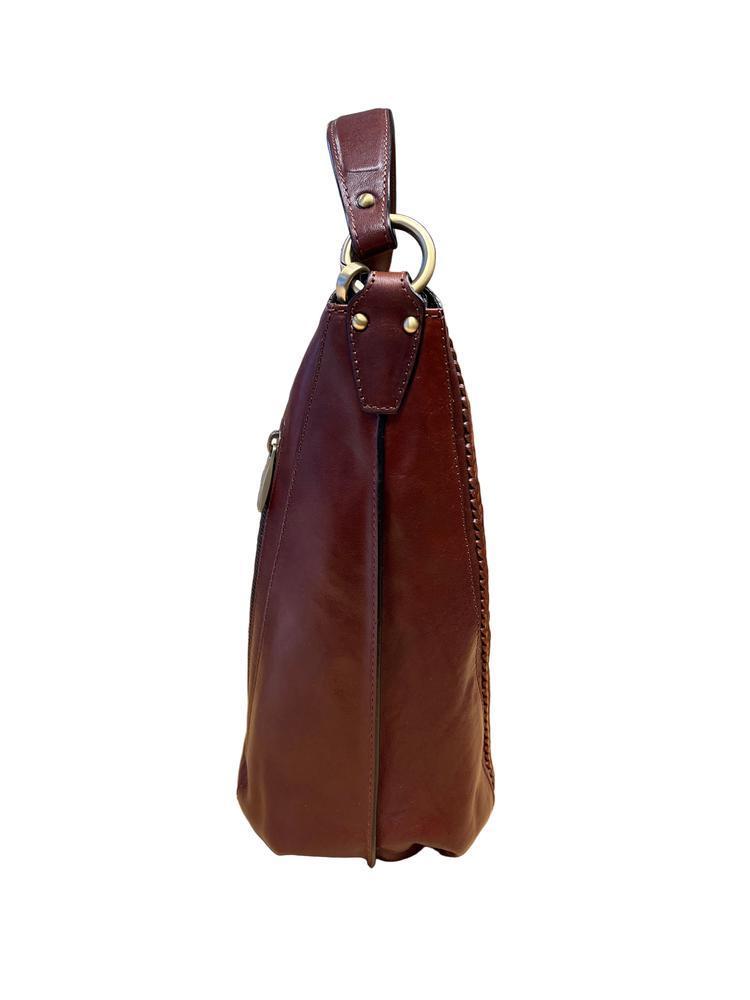 Gianni Conti Tote bag i skinn Mørkebrun-Veske-BagBrokers