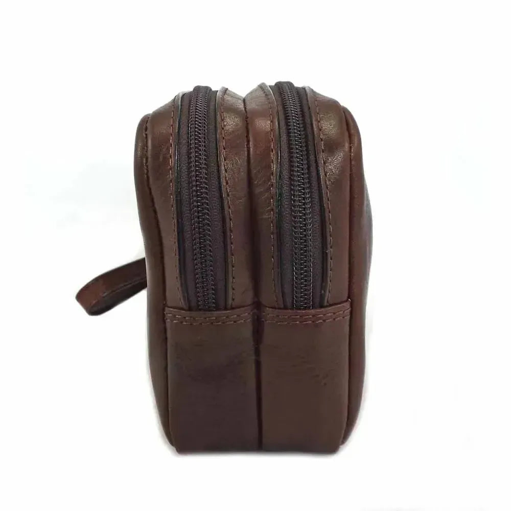 Gianni Conti Wash Bag Brown-Veske-BagBrokers