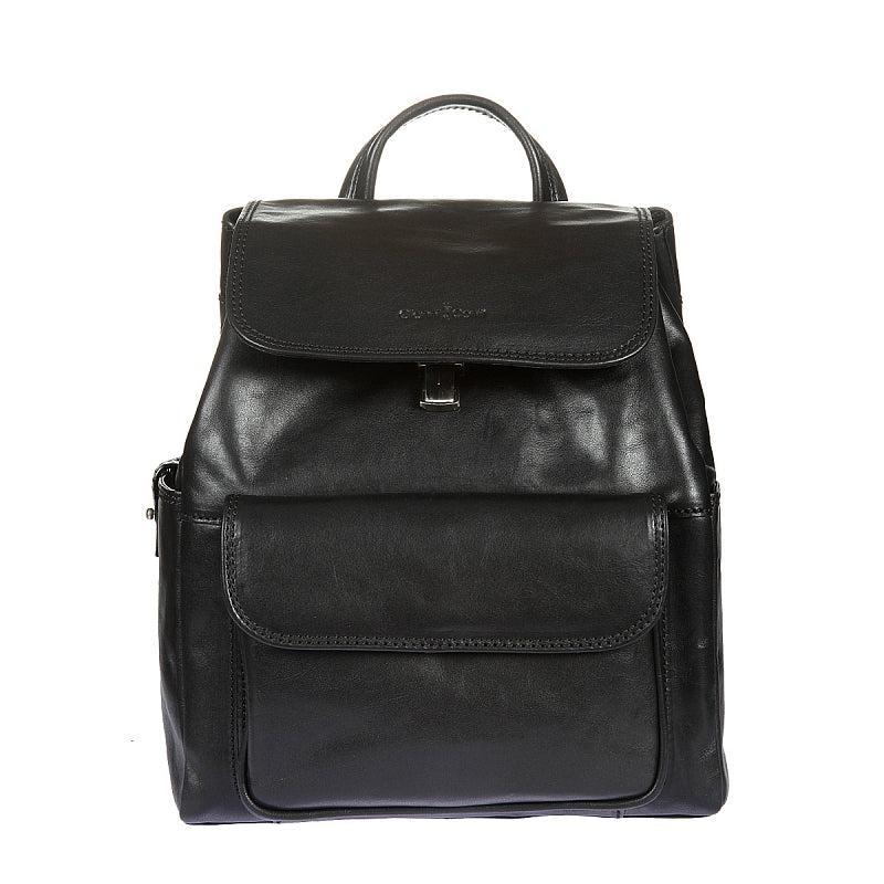 Gianni Conti ryggsekk i skinn Svart-Sekk-BagBrokers