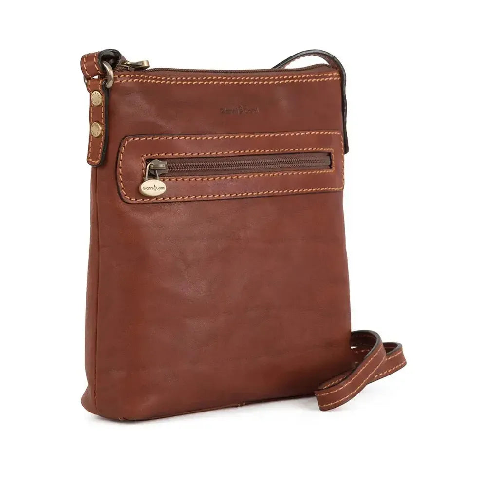 Gianni Conti skulderveske Tan-Veske-BagBrokers