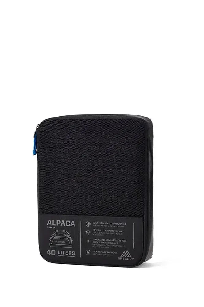 Gregory Alpaca 40 Duffle bag Obsidian Black-Bagger-BagBrokers