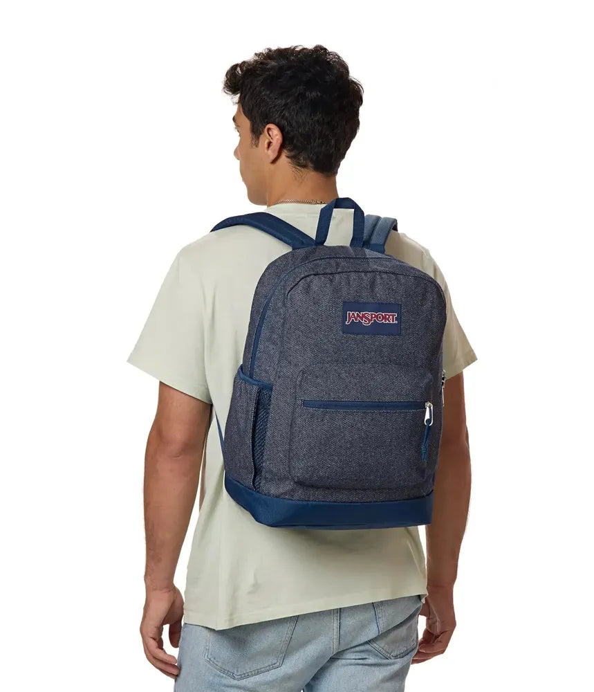 JanSport Cross Town Plus sekk 26 liter Indigo Denim-Ryggsekker-BagBrokers