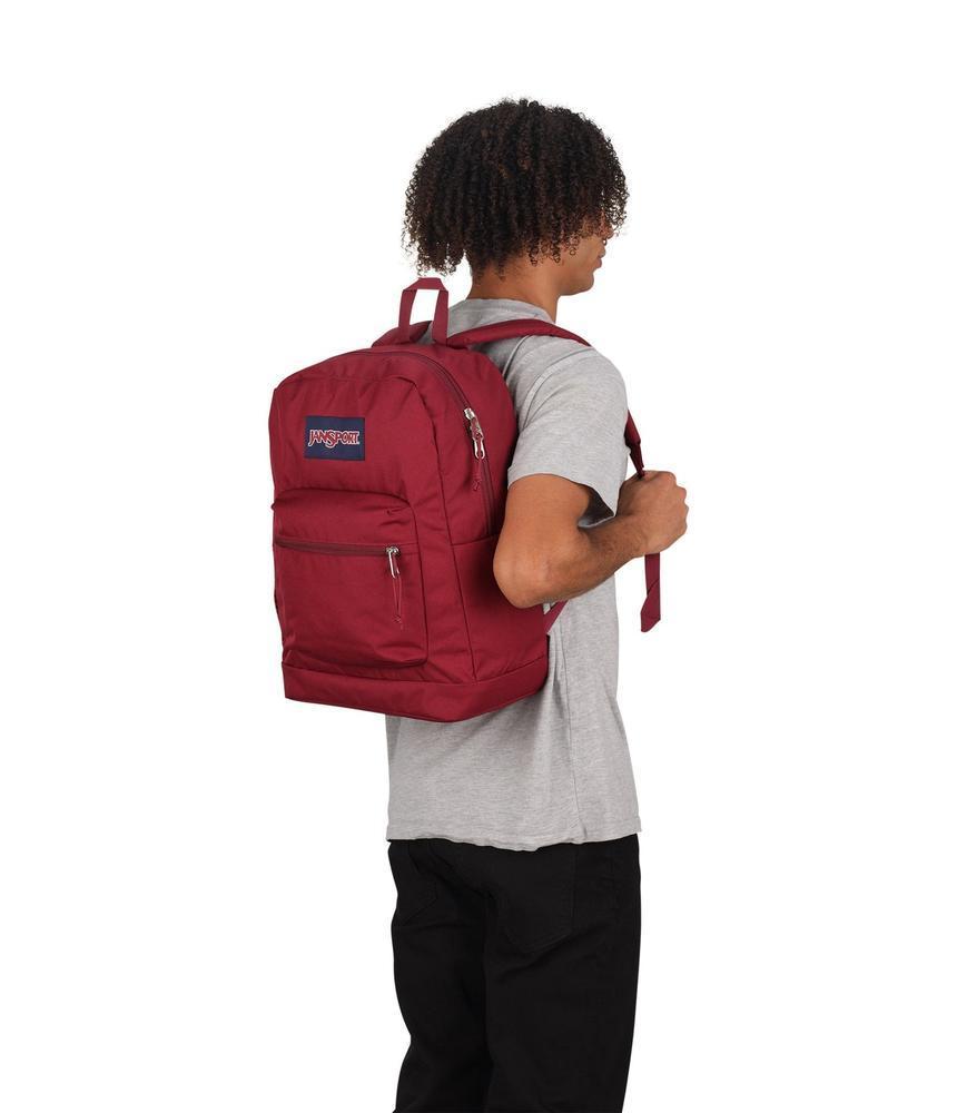 JanSport Cross Town Plus sekk 26 liter Russet Red-Ryggsekker-BagBrokers