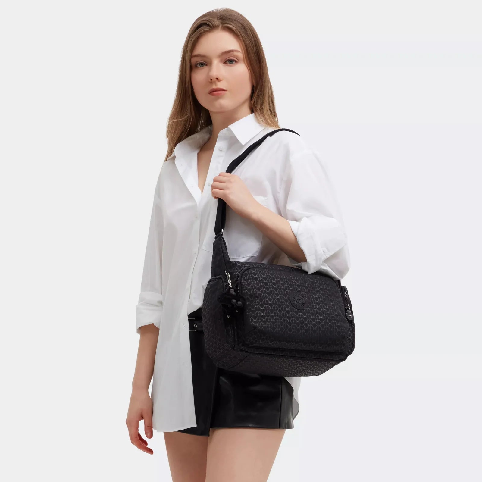 Kipling Gabb medium skulderveske Signature Emb