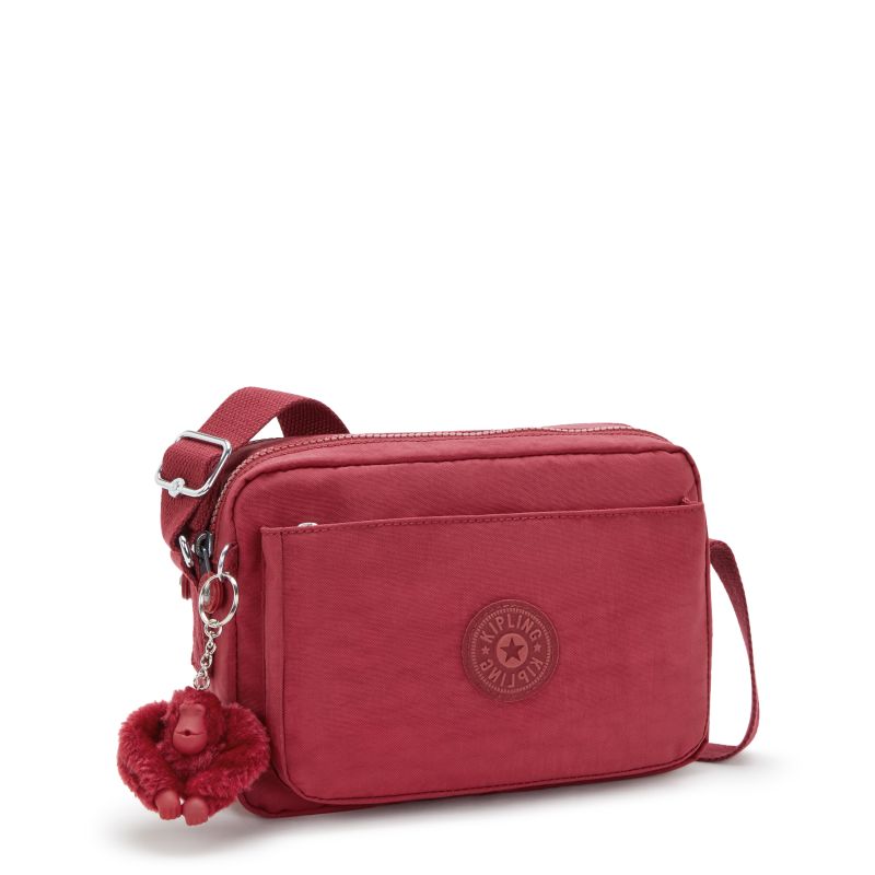 Kipling Abanu Medium Crossbody-veske Funky Red-Veske-BagBrokers