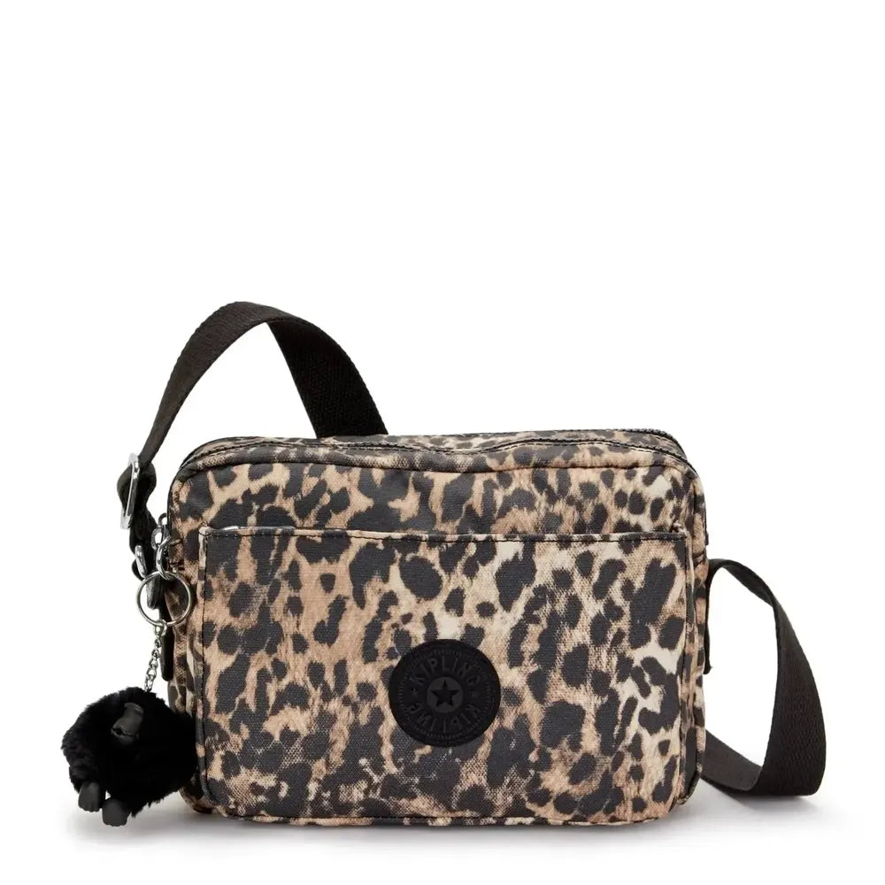 Kipling Abanu Medium Crossbody-veske Wild Leopard-Veske-BagBrokers