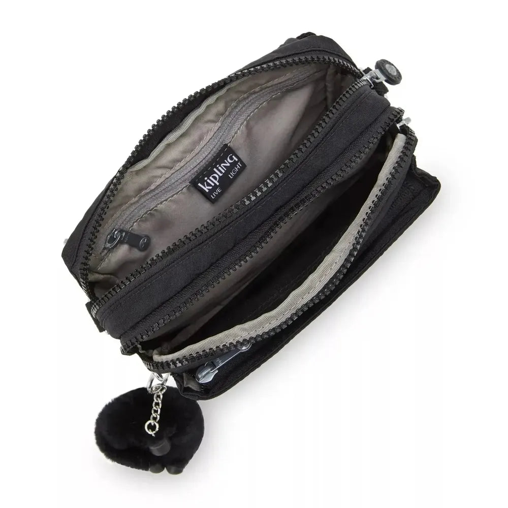 Kipling Abanu Multi mini 2-in-1 Crossbody og midjeveske Black Noir-Veske-BagBrokers