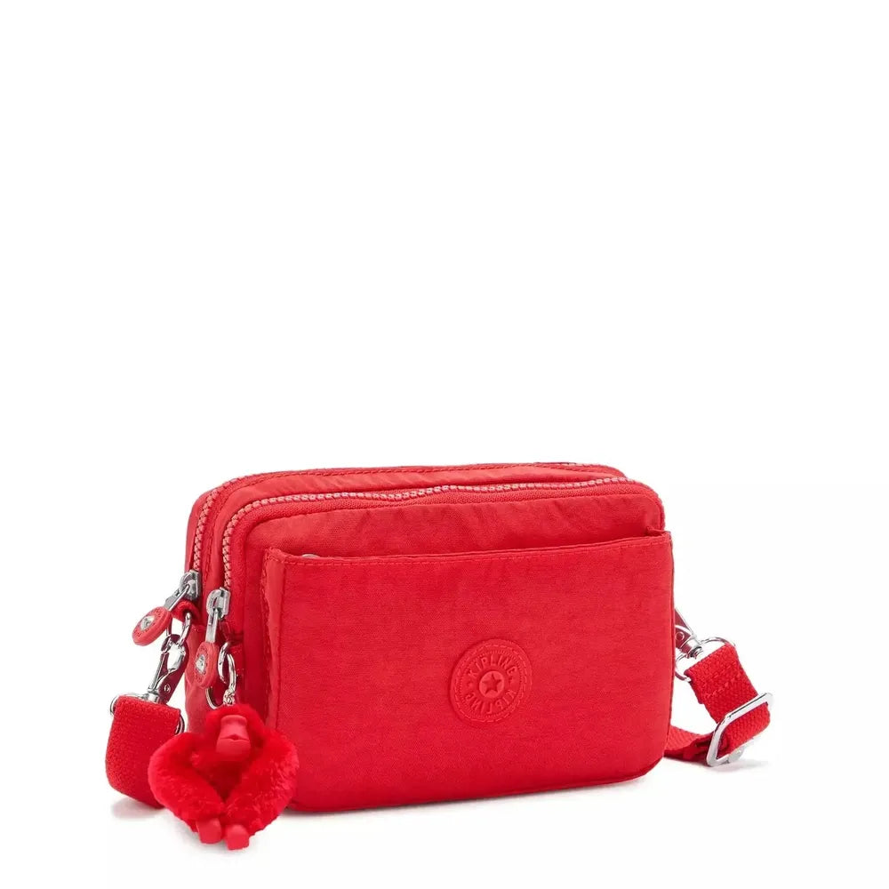 Kipling Abanu Multi mini 2-in-1 Crossbody og midjeveske Red Rouge-Veske-BagBrokers