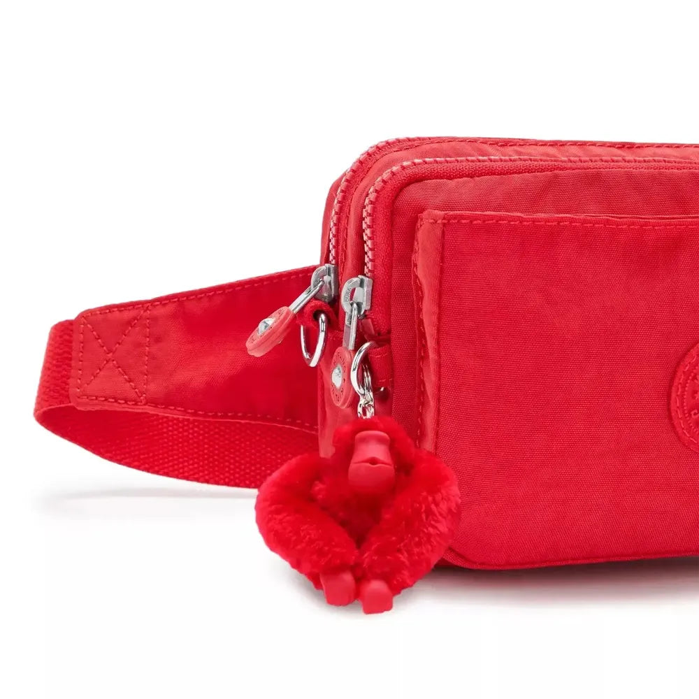 Kipling Abanu Multi mini 2-in-1 Crossbody og midjeveske Red Rouge-Veske-BagBrokers