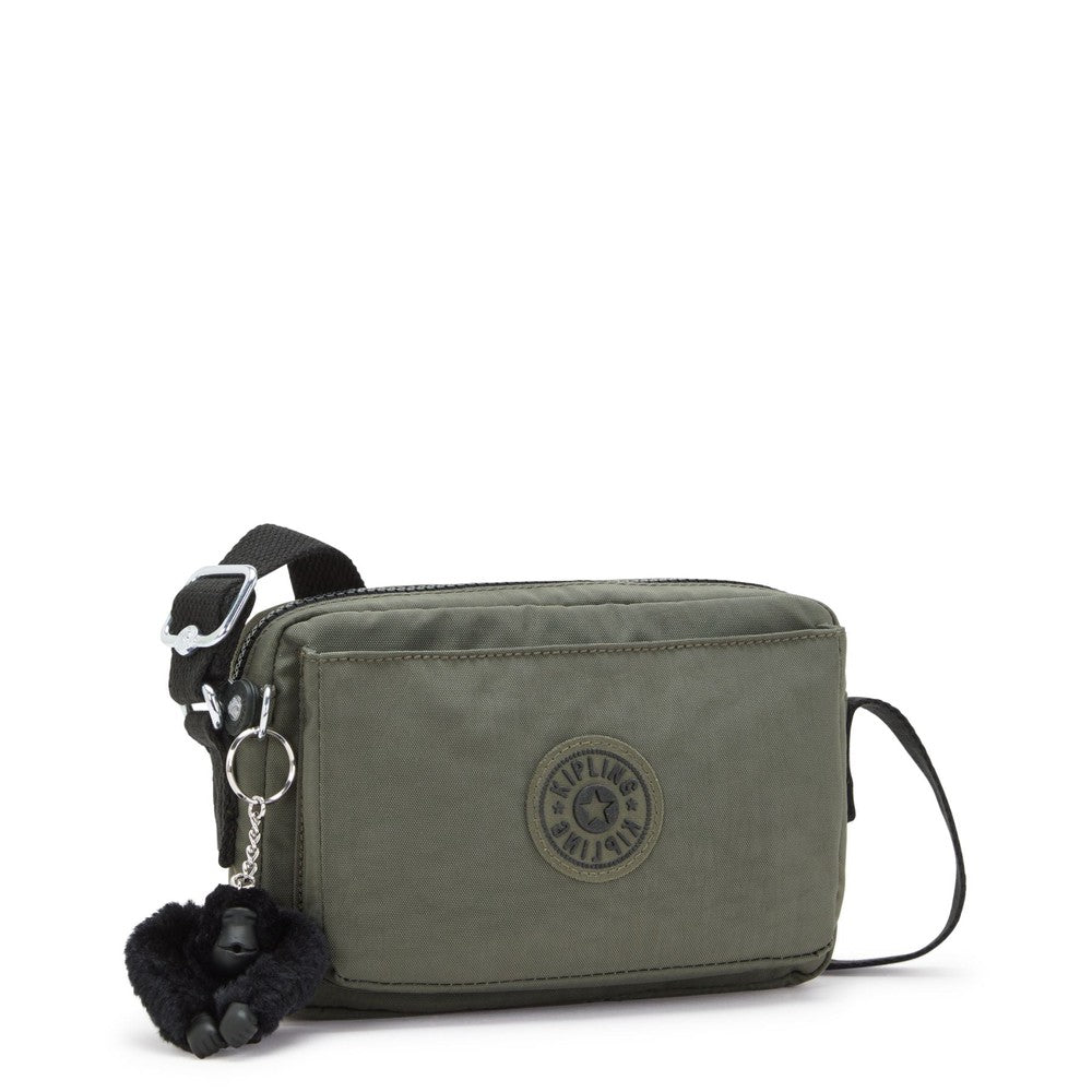 Kipling Abanu liten Crossbody-veske Green Moss-Veske-BagBrokers