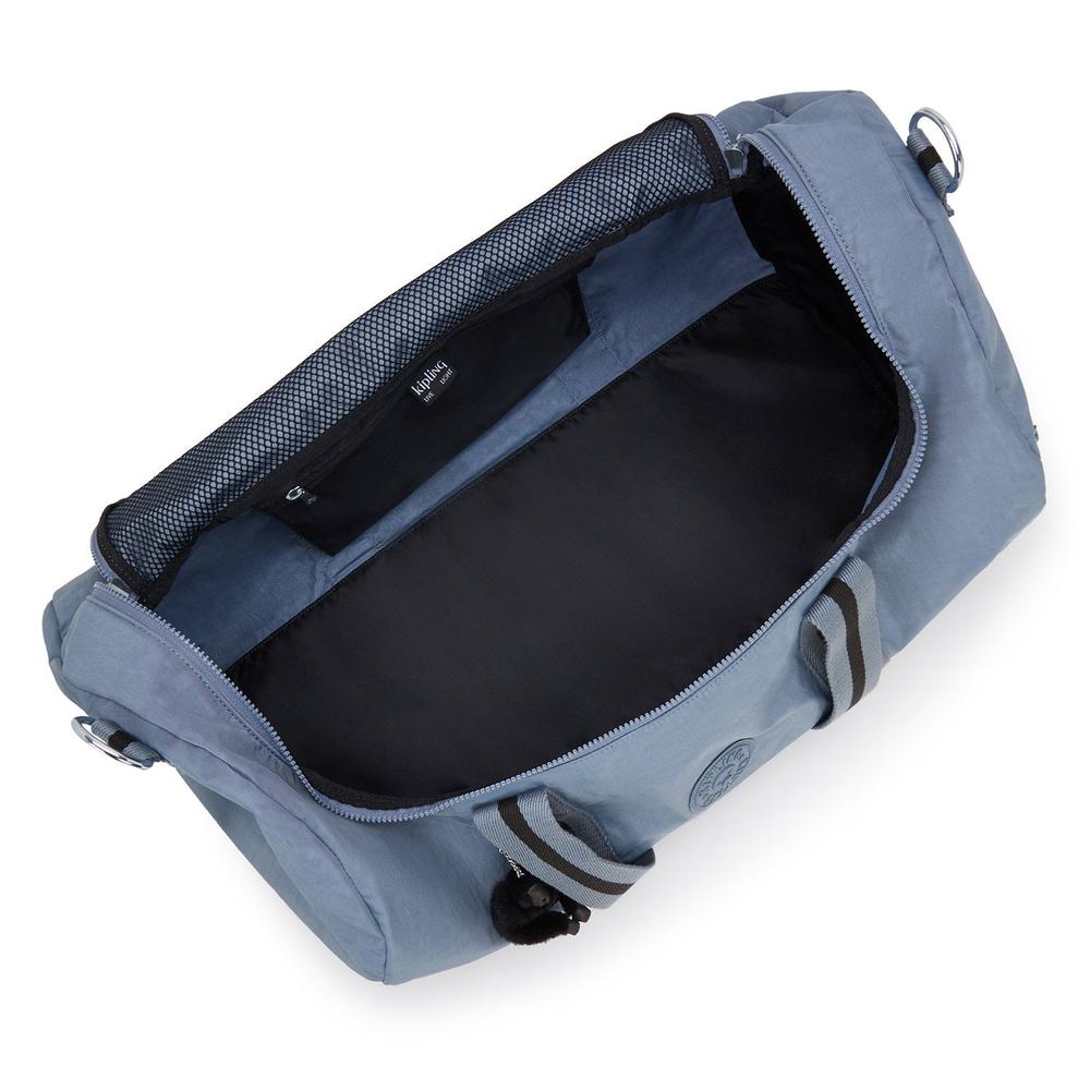 Kipling Argus medium dufflebag Blue Stone-bagger-BagBrokers