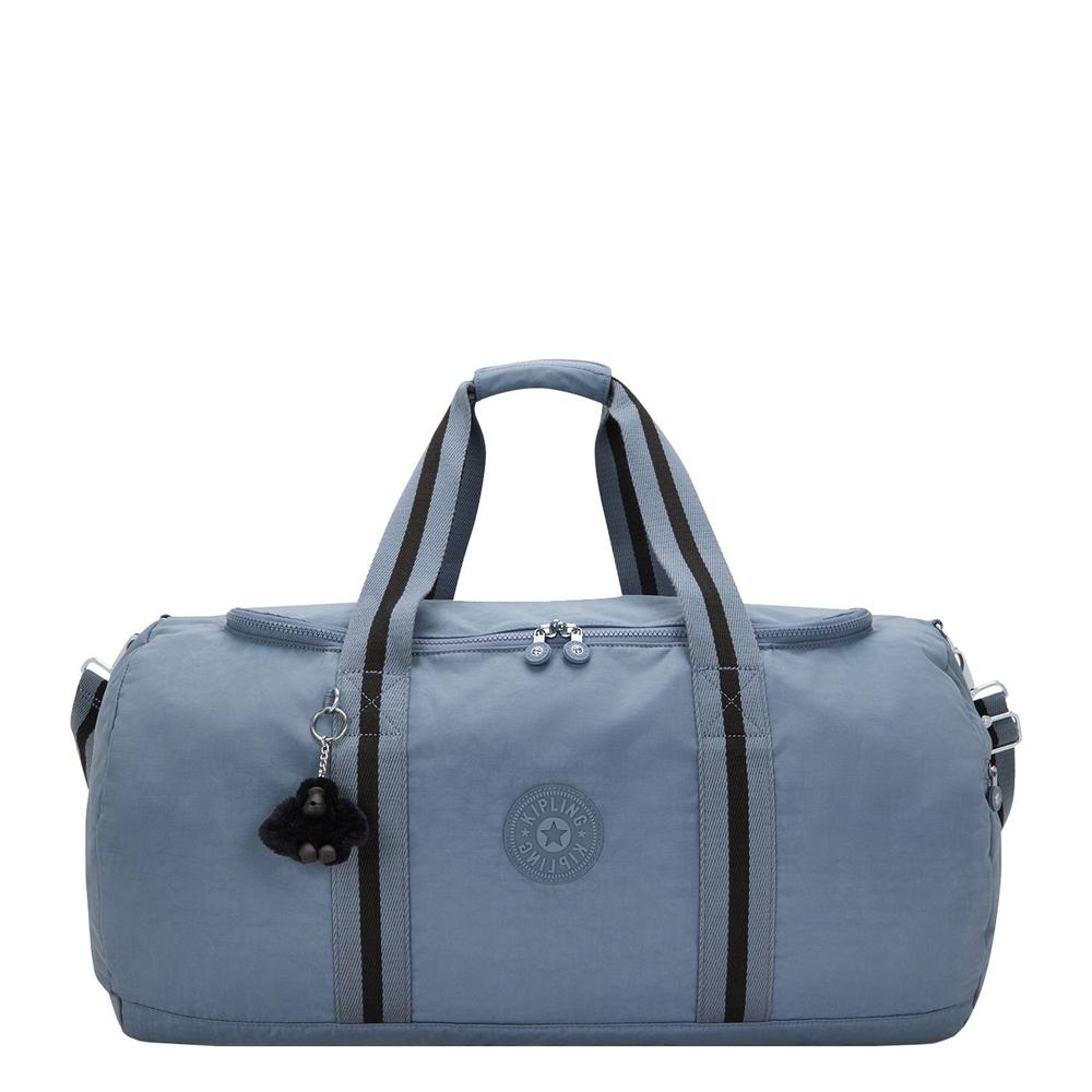 Kipling Argus medium dufflebag Blue Stone-bagger-BagBrokers