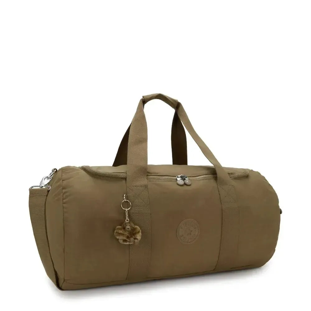 Kipling Argus medium dufflebag Smooth Khaki-bagger-BagBrokers