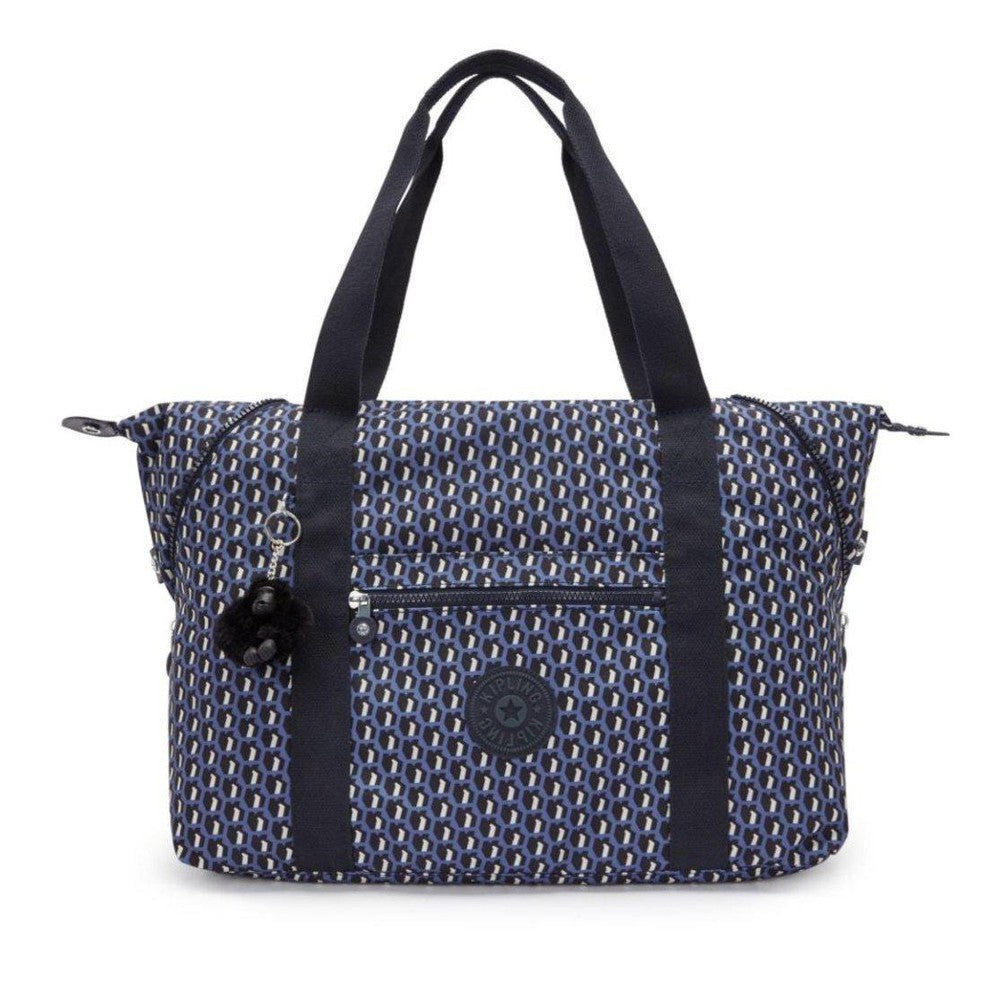 Kipling Art M medium bag 3D K Blue (print)-Veske-BagBrokers