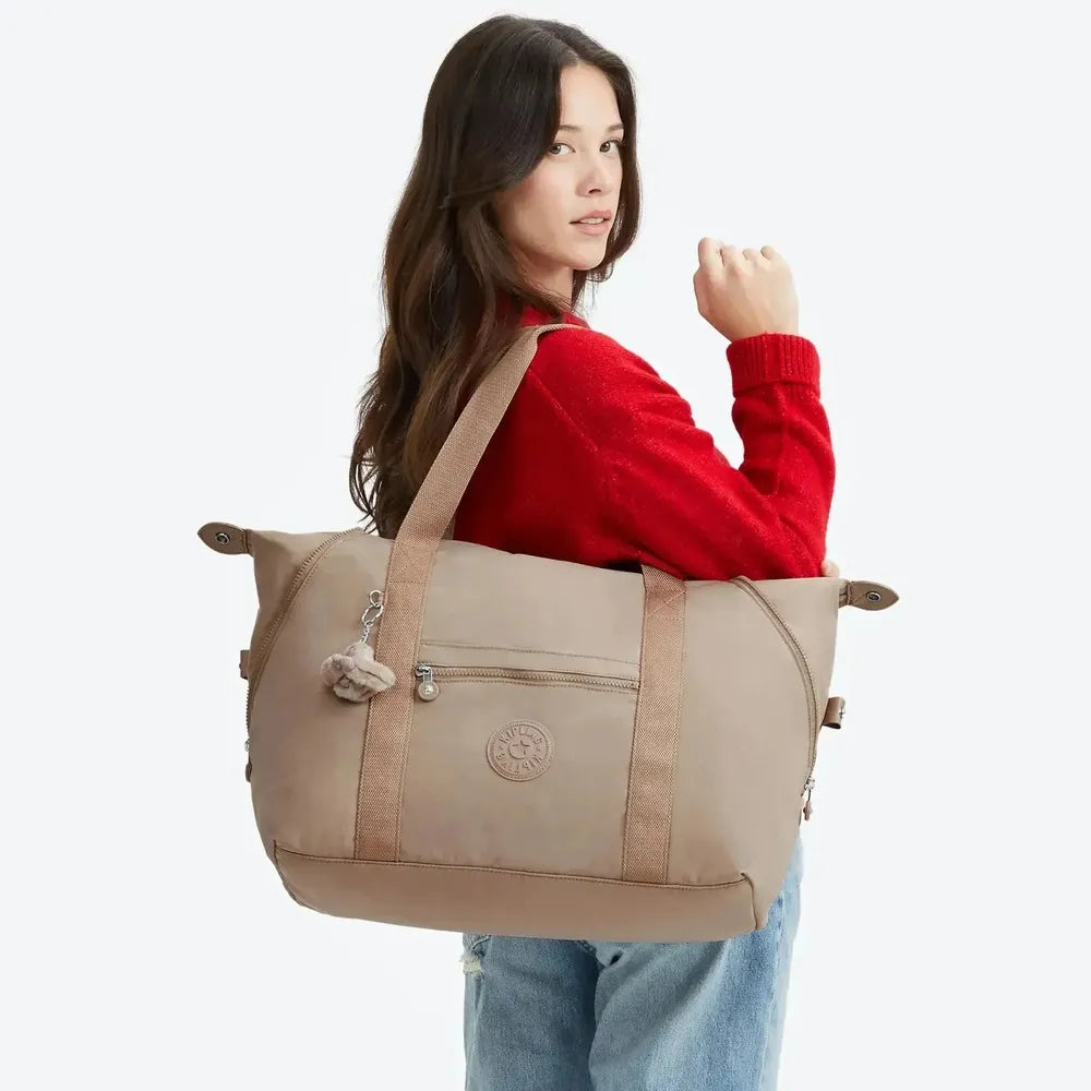 Kipling Art Medium bag Tan Beige-Veske-BagBrokers