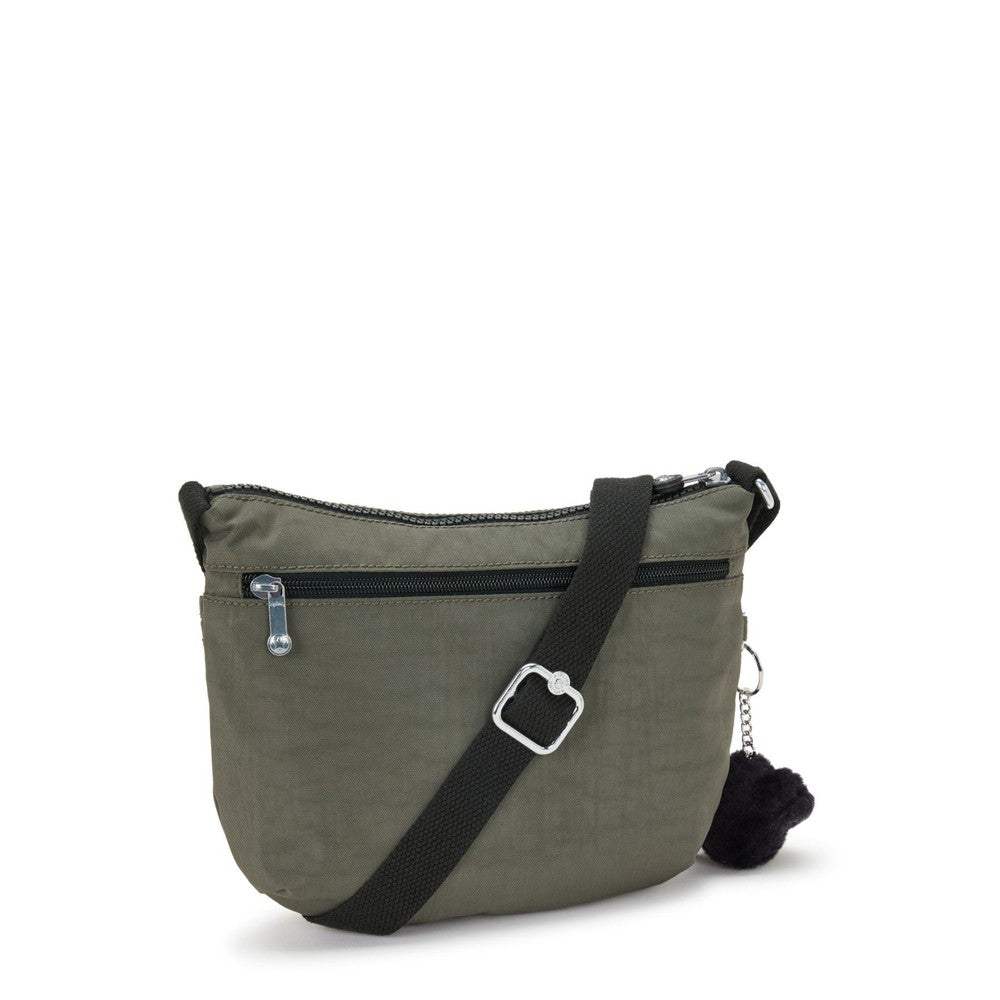 Kipling Arto S small skulderveske Green Moss-Veske-BagBrokers