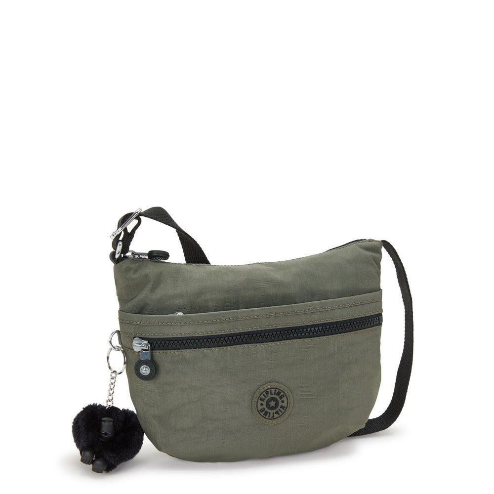 Kipling Arto S small skulderveske Green Moss-Veske-BagBrokers