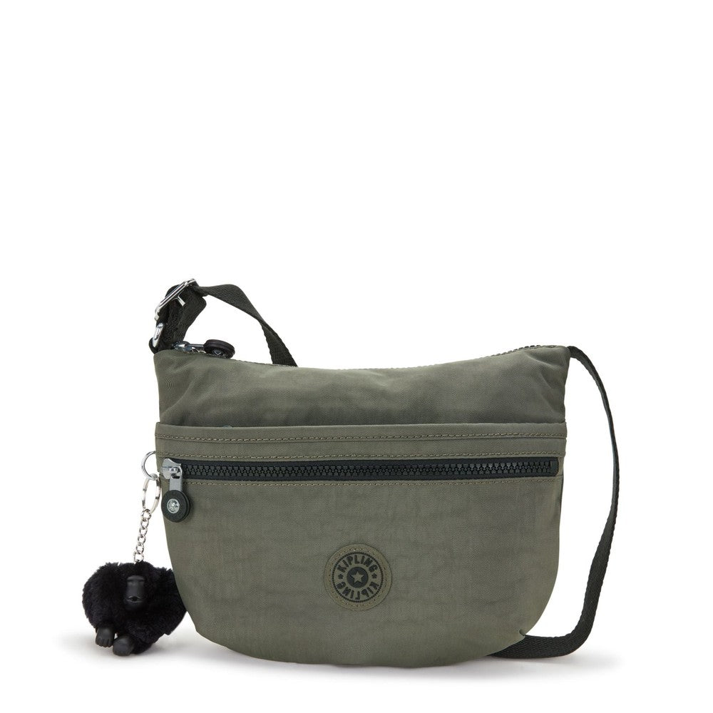 Kipling Arto S small skulderveske Green Moss-Veske-BagBrokers