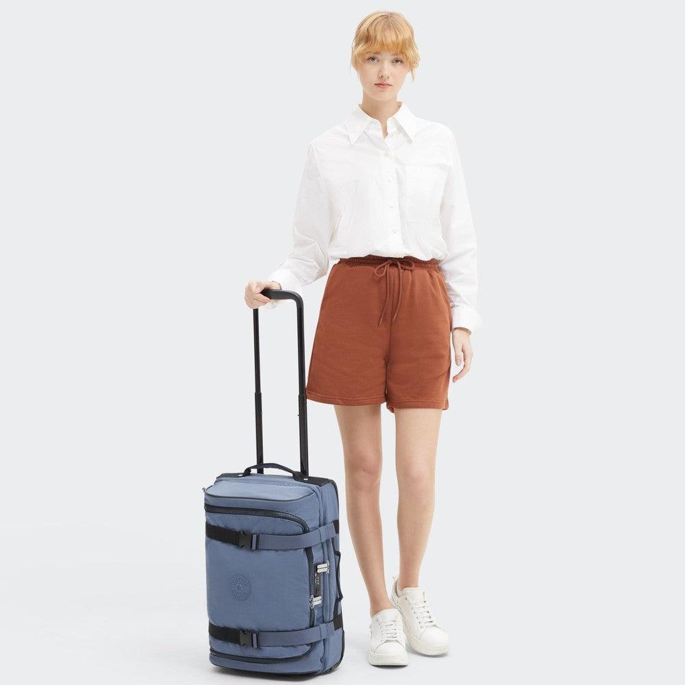 Kipling Aviana S liten dufflebag med 2 hjul Blue Lover-bagger-BagBrokers