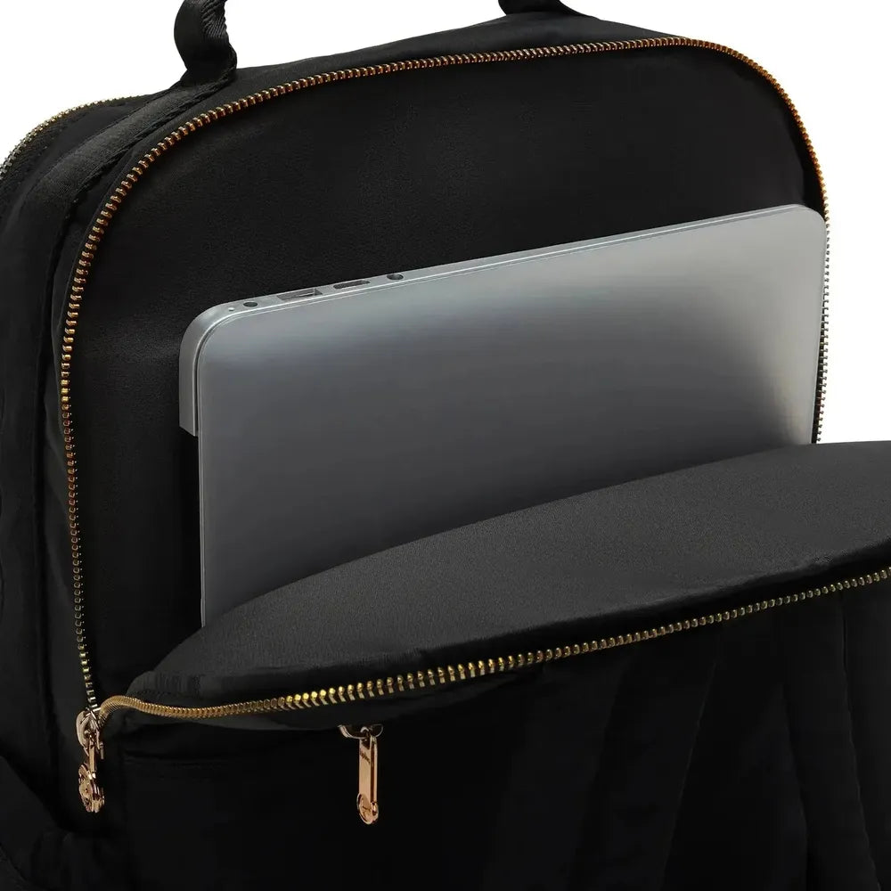 Kipling Biana Stor ryggsekk (med rom til bærbar PC) Blush Gold Black-Ryggsekker-BagBrokers