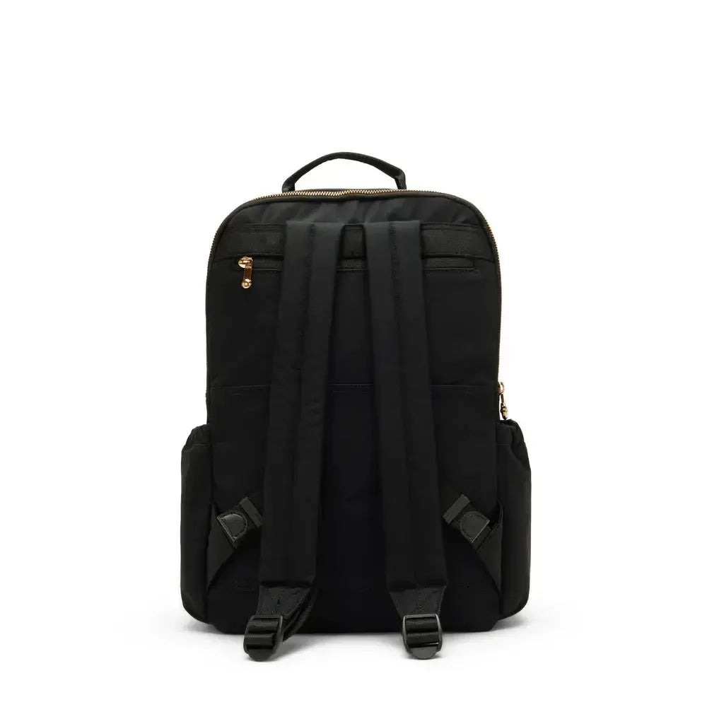 Kipling Biana Stor ryggsekk (med rom til bærbar PC) Blush Gold Black-Ryggsekker-BagBrokers