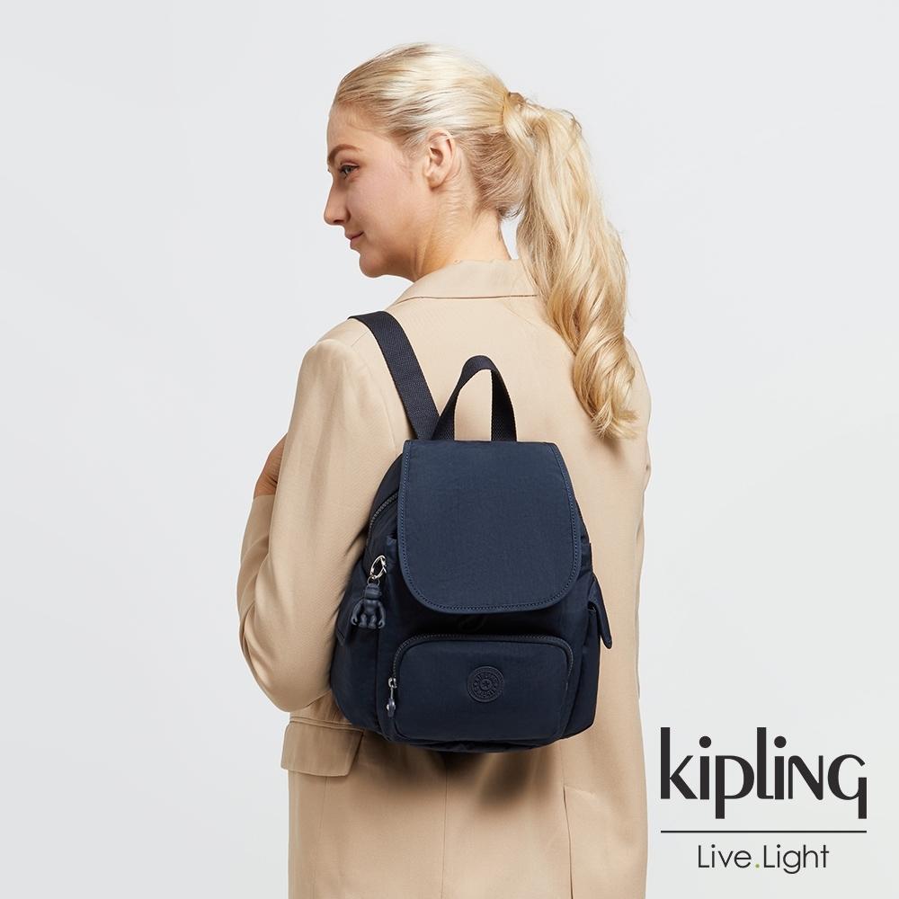 Kipling City Pack S liten ryggsekk Blue Bleu-Ryggsekker-BagBrokers