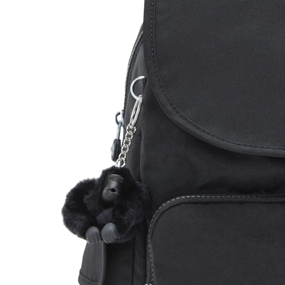 Kipling City Pack medium ryggsekk Black Noir-Ryggsekker-BagBrokers