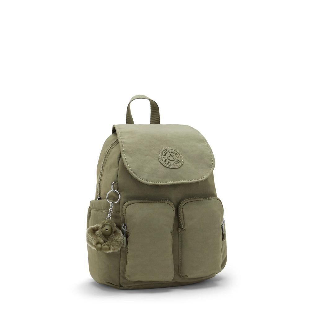 Kipling City Pocket mini ryggsekk Almost Sage-Ryggsekker-BagBrokers