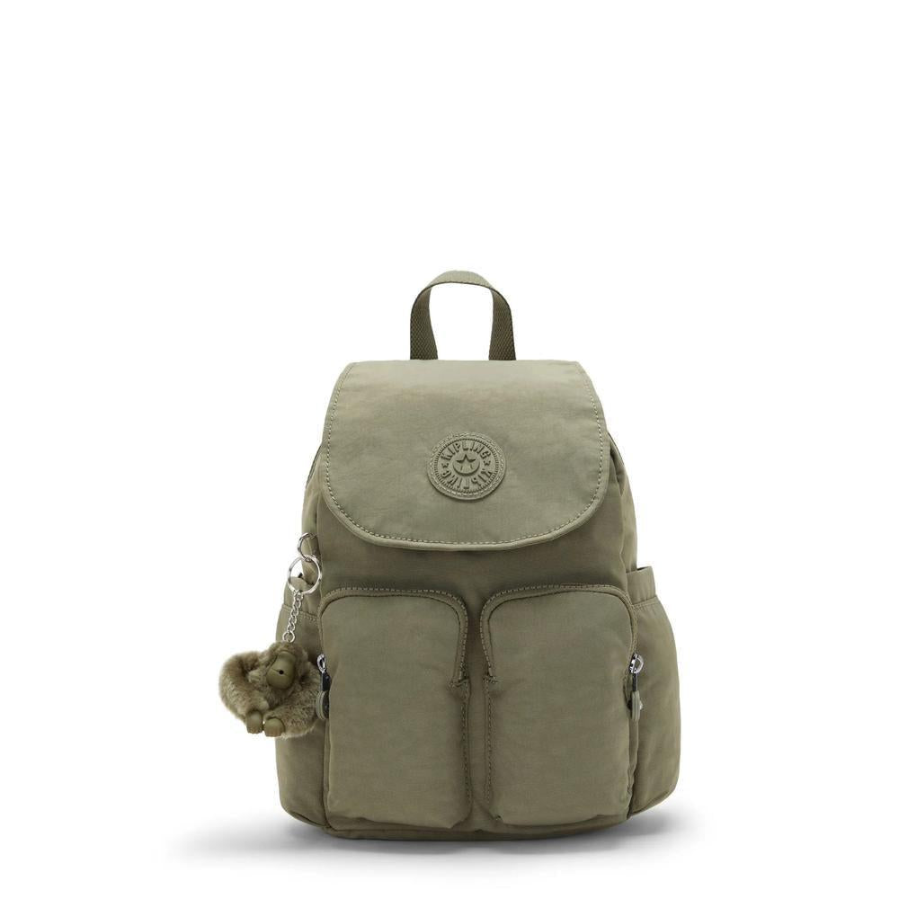 Kipling City Pocket mini ryggsekk Almost Sage-Ryggsekker-BagBrokers