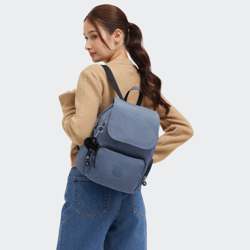 Kipling City Zip liten ryggsekk Blue Lover-Ryggsekker-BagBrokers