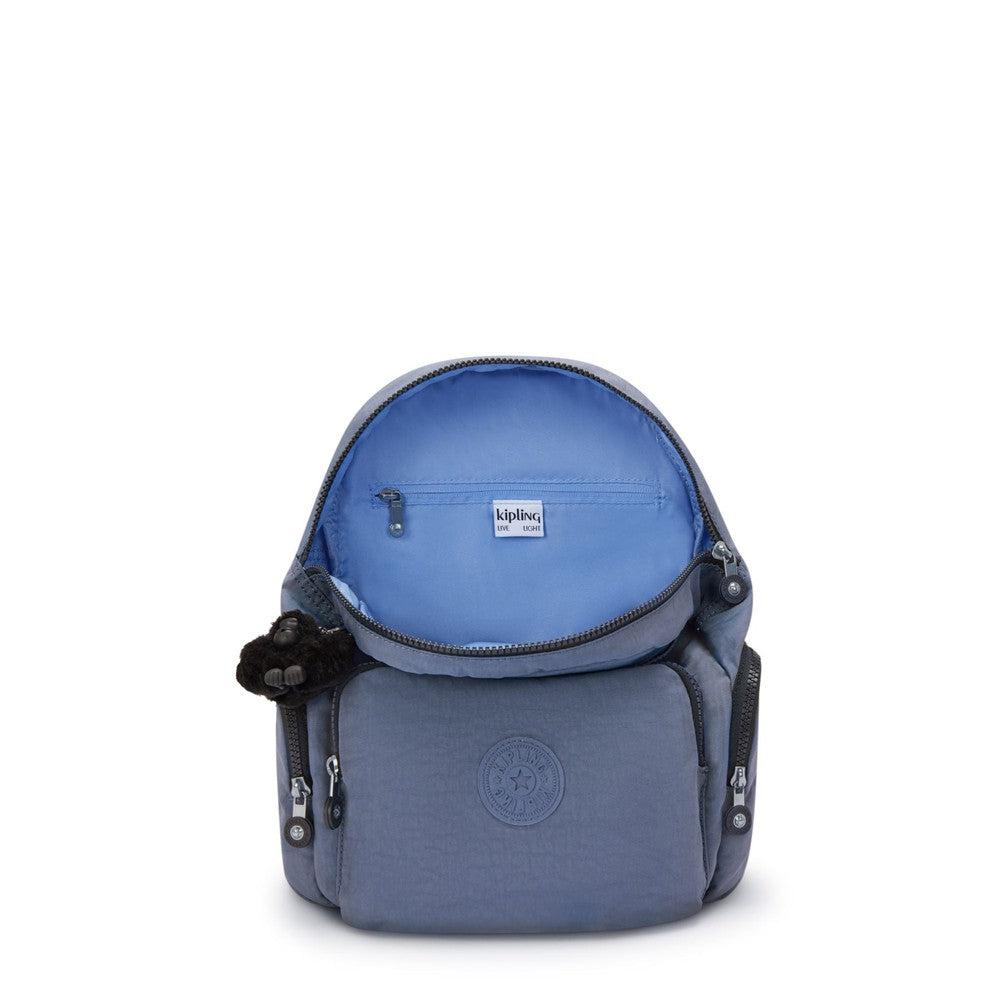 Kipling City Zip liten ryggsekk Blue Lover-Ryggsekker-BagBrokers