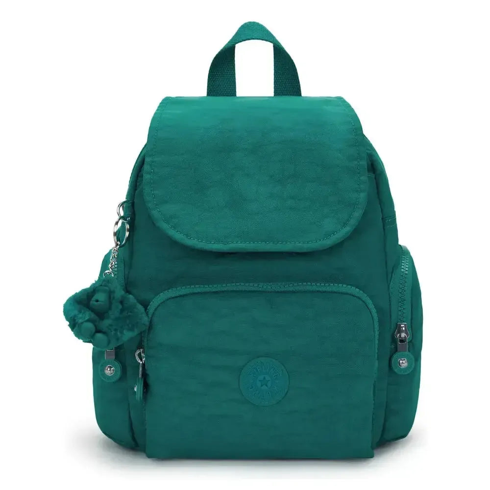 Kipling City Zip liten ryggsekk Outspoken Green-Ryggsekker-BagBrokers