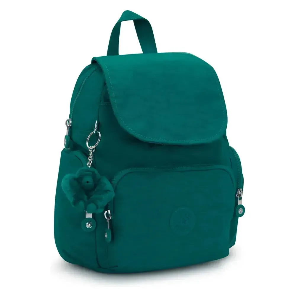 Kipling City Zip liten ryggsekk Outspoken Green-Ryggsekker-BagBrokers