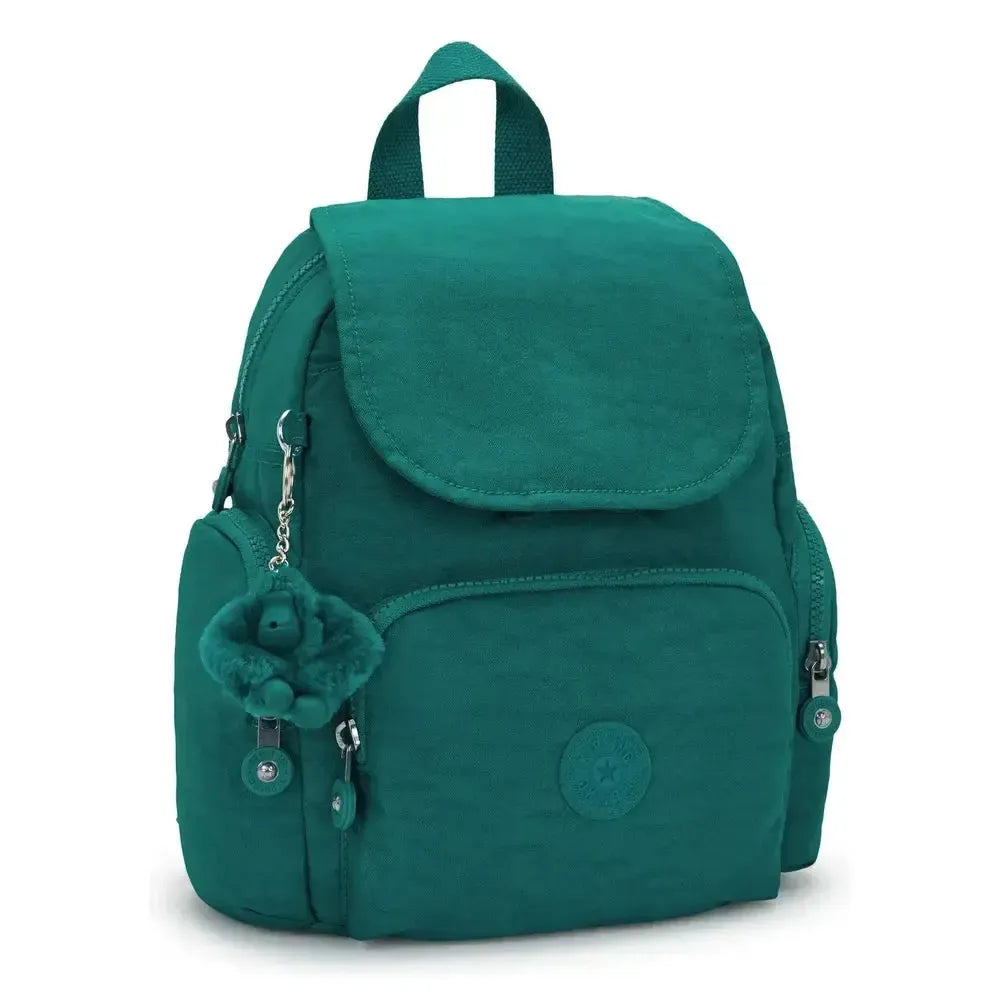 Kipling City Zip liten ryggsekk Outspoken Green-Ryggsekker-BagBrokers