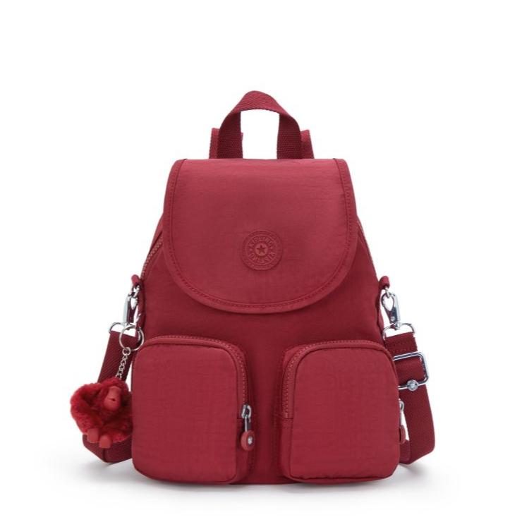 Kipling Firefly Up ryggsekk/skulderveske Funky Red-Ryggsekker-BagBrokers