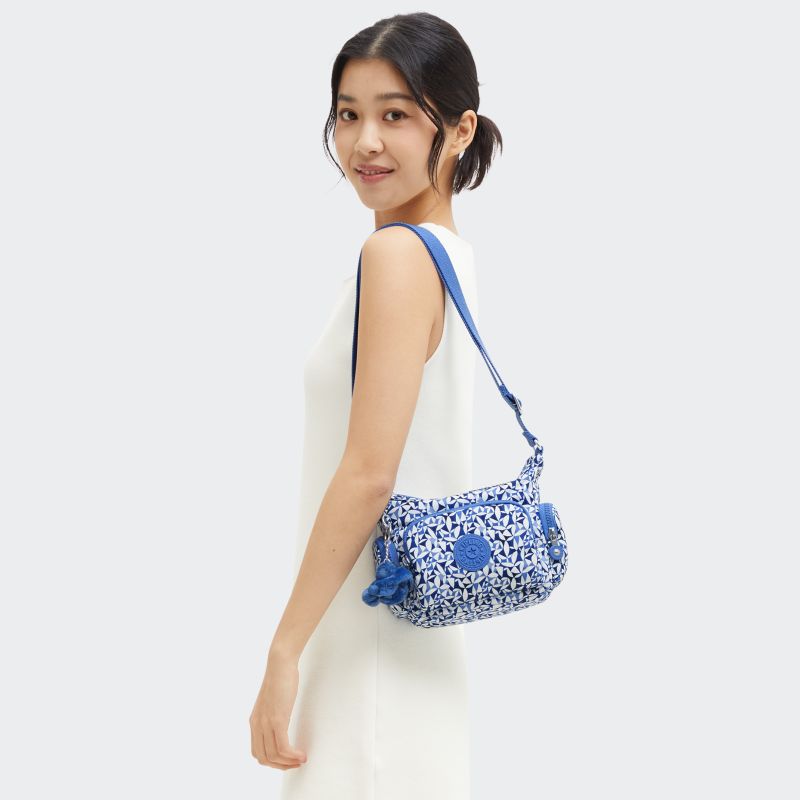 Kipling Gabbie Mini skulderveske Crazy Leaves-Veske-BagBrokers