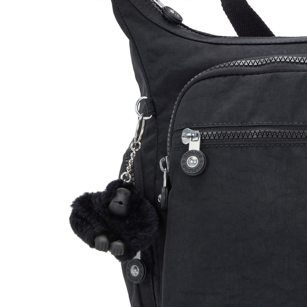 Kipling Gabbie medium skulderveske Black Noir-Veske-BagBrokers