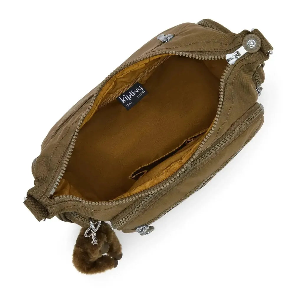 Kipling Gabbie small skulderveske Smooth Khaki-Veske-BagBrokers