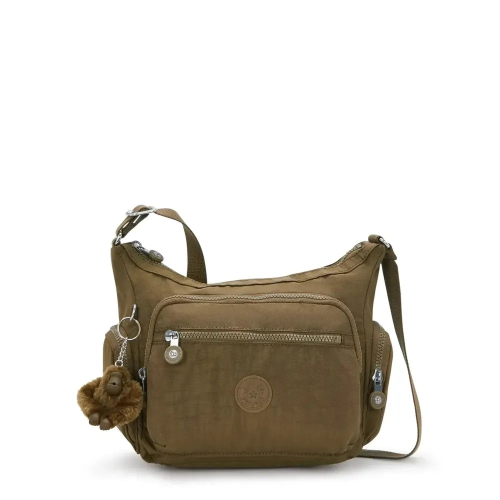 Kipling Gabbie small skulderveske Smooth Khaki-Veske-BagBrokers