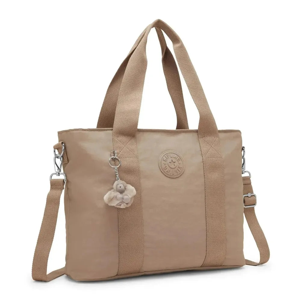Kipling Minta L Up skulderveske Tan Beige-Veske-BagBrokers