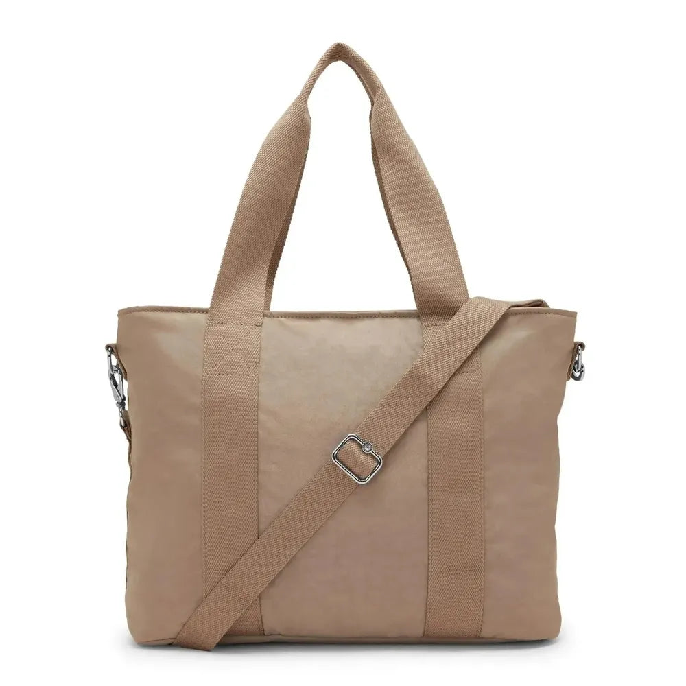 Kipling Minta L Up skulderveske Tan Beige-Veske-BagBrokers