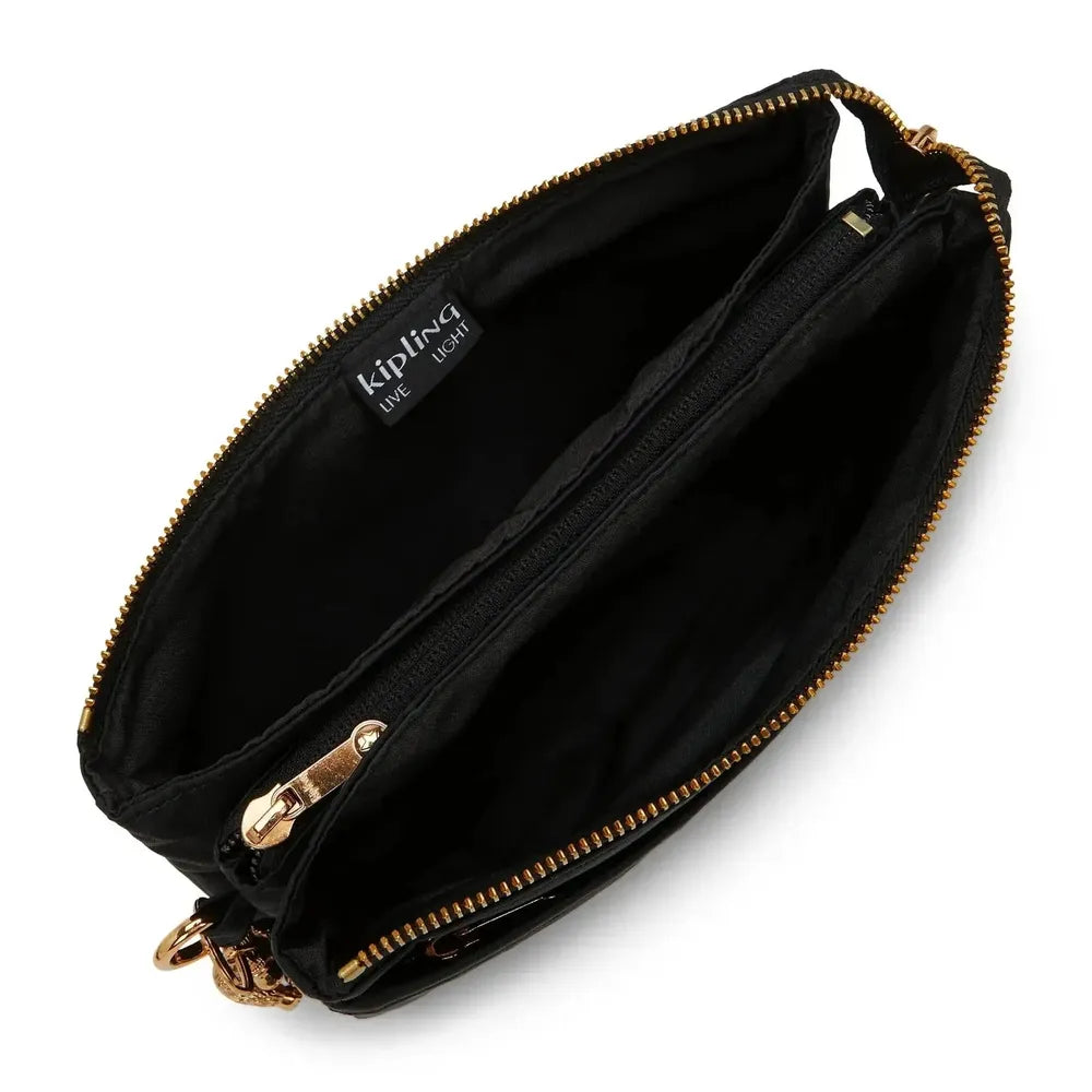 Kipling RIRI crossbody-veske Blush Gold Black-Veske-BagBrokers